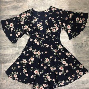 Solaris Style Navy Floral Romper